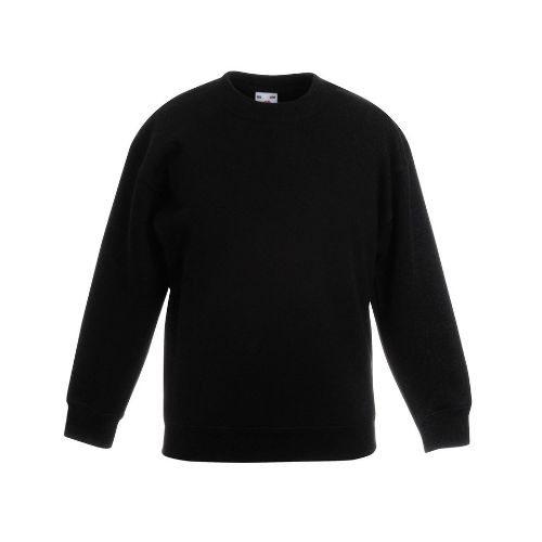 Fruit Of The Loom Kids Premium Set-In Sweatshirt Black